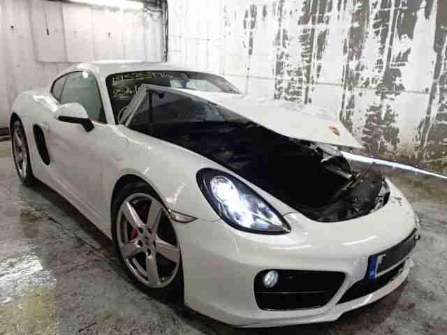 2013 CAYMAN S S A WHITE CAT D DAMAGE