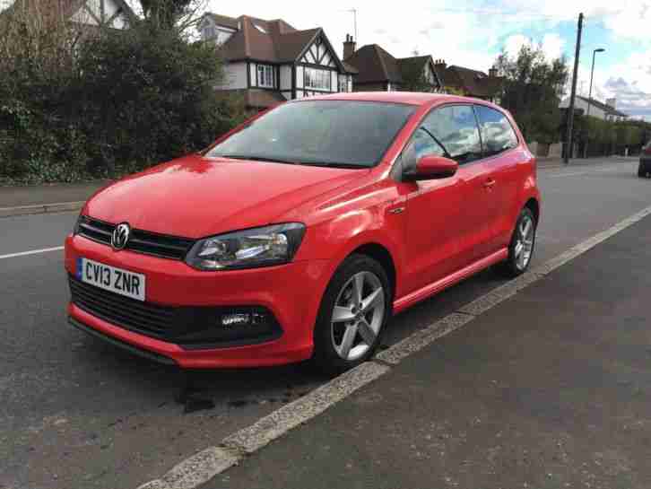 2013 R/LINE SPORT VW POLO CAT C REPAIRED STUNNING RED NICE LOOKING CAR 34K MILES