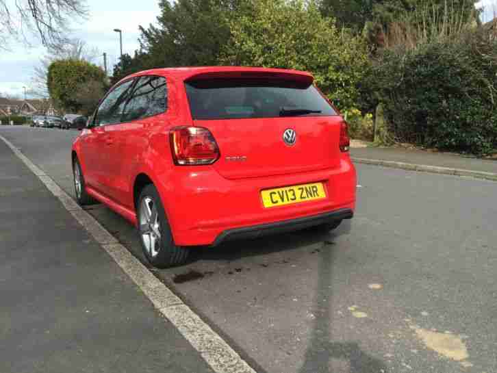 2013 R/LINE SPORT VW POLO CAT D REPAIRED STUNNING RED NICE LOOKING CAR 34K MILES