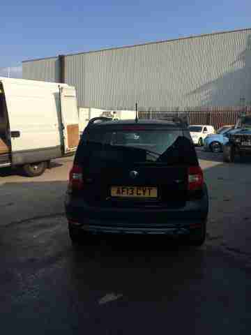 2013 SKODA YETI SE TDI CR 110 BLACK DAMAGED REPAIRABLE SALVAGE