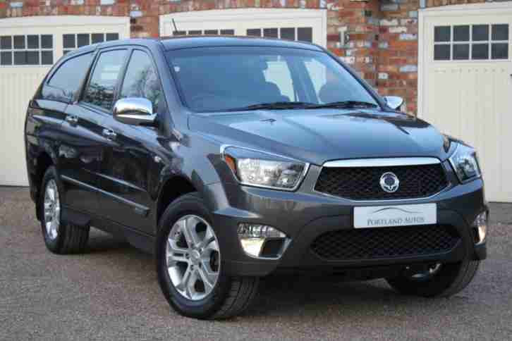 2013 SSANGYONG KORANDO SPORTS EXT AUTO SAT NAV LEATHER CANOPY NO VAT!! 4X4 DIESE