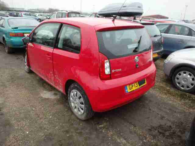 2013 Skoda Citigo 1.0 MPI 12v (60ps) SE Breaking for Spares!!