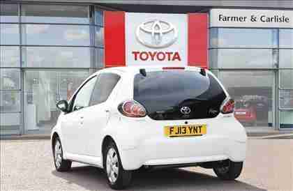 2013 Toyota Aygo 1.0 VVT-i Fire Petrol white Manual