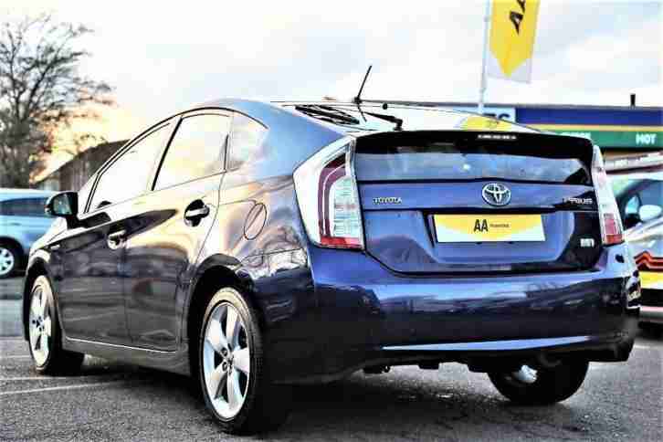 2013 Toyota Prius 1.8 VVT-i Hybrid T4 CVT 5dr (nav) PETROL/ELECTRIC blue CVT