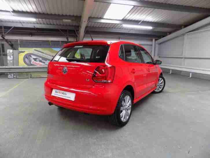 2013 Volkswagen Polo 1.4 SEL 5dr DSG Petrol red Semi Auto