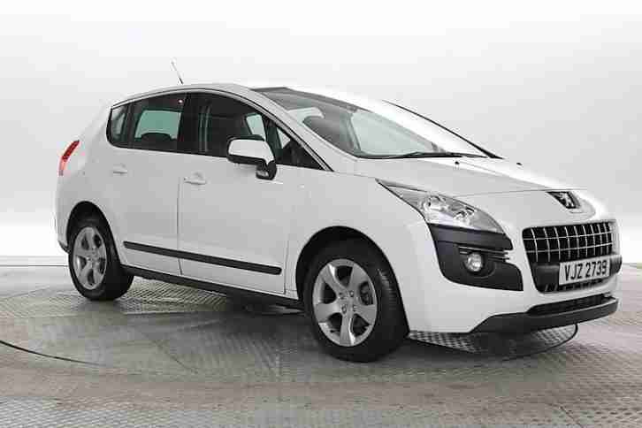 2013 (Z Reg) Peugeot 3008 1.6 e-HDi Active II EGC White MPV DIESEL AUTOMATIC
