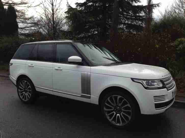 2014 14 Land Rover Range Rover 3.0TDV6 Vogue fuji white black leather
