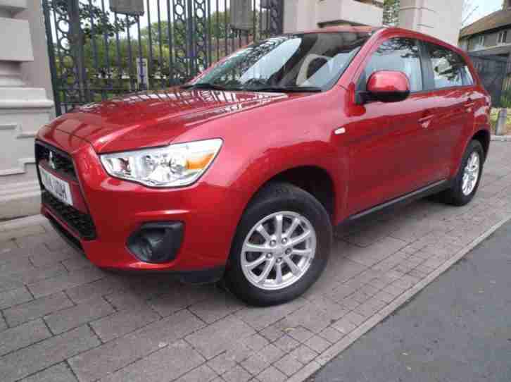 2014 14 MITSUBISHI ASX 1.6 2 5DR RED 115 BHP MANUAL 1OWNER 30.000 MILES AIR/CON