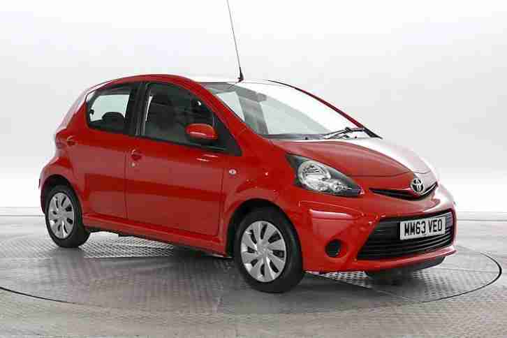 2014 (14 Reg) Toyota Aygo 1.0 Move With Style MMT Red 5 STANDARD PETROL AUTOMATI