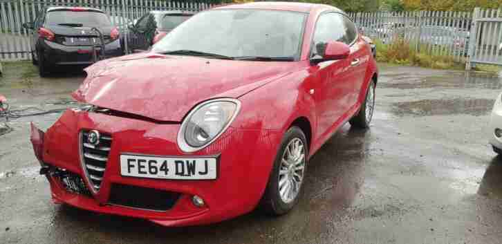 2014 (64) ALFA ROMEO MITO TWINAIR 1.0 LIGHT DAMAGED REPAIRABLE SALVAGE