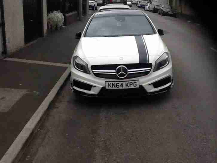 2014 64 REG MERCEDES-BENZ A45 AMG 4MATIC AUTO WHITE CIrrus White only 8K miles