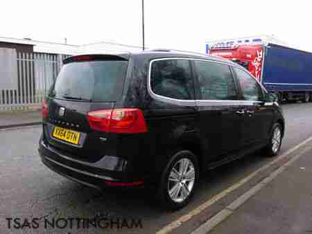 2014 *64* Seat Alhambra 2.0 TDI Auto CR DSG 140 SE Black Damaged Salvage CAT D
