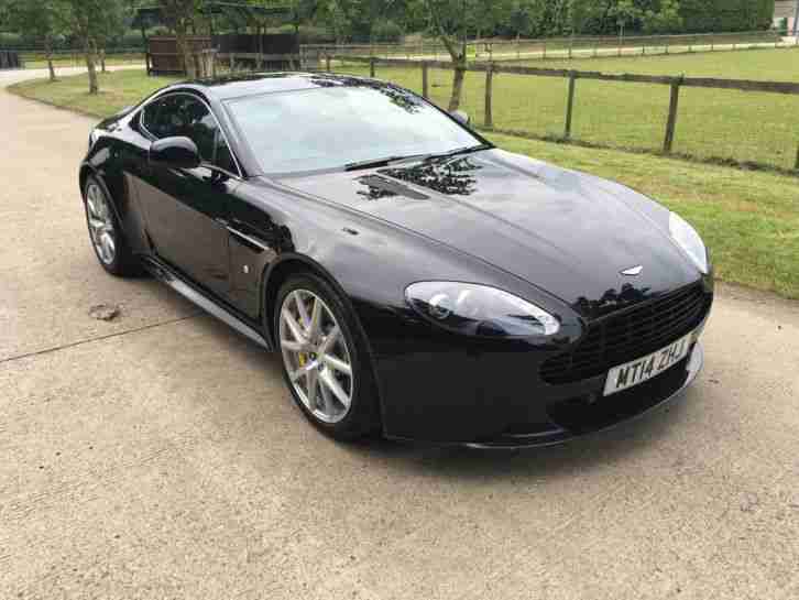 2014 ASTON MARTIN VANTAGE 4.7 S V8 BLACK/BLACK 1 OWNER 11K MILES FAMSH STUNNING