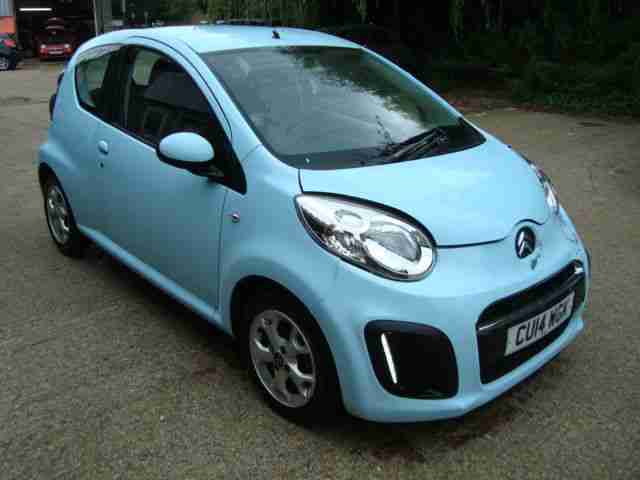 2014 Citroen C1 1.0i Edition Blue 13k Miles Cat D Salvage Damaged