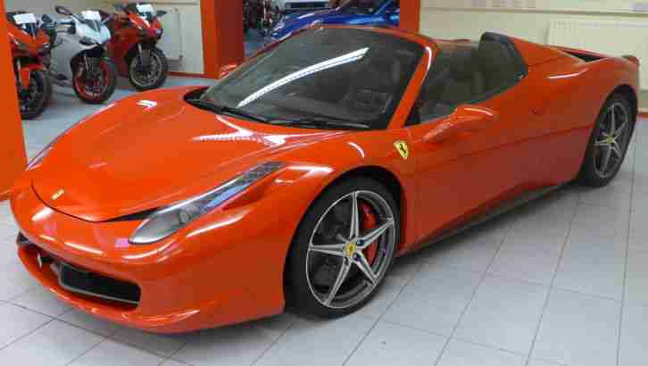2014 FERRARI 458 SPIDER DCT S A RED with £30K worth of extra's!