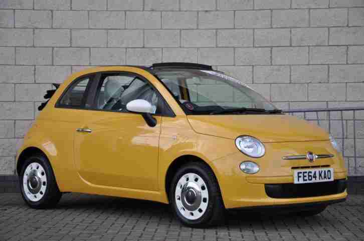 2014 Fiat 500 1.2 Colour Therapy 2dr (start stop) Petrol yellow Manual