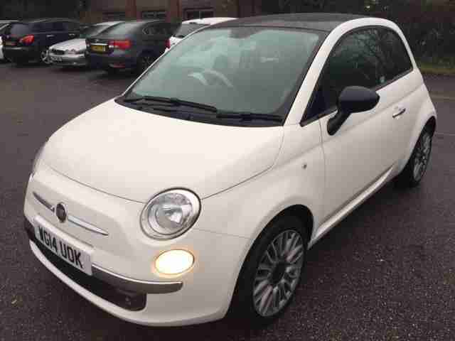 2014 Fiat 500 CULT Petrol white Manual