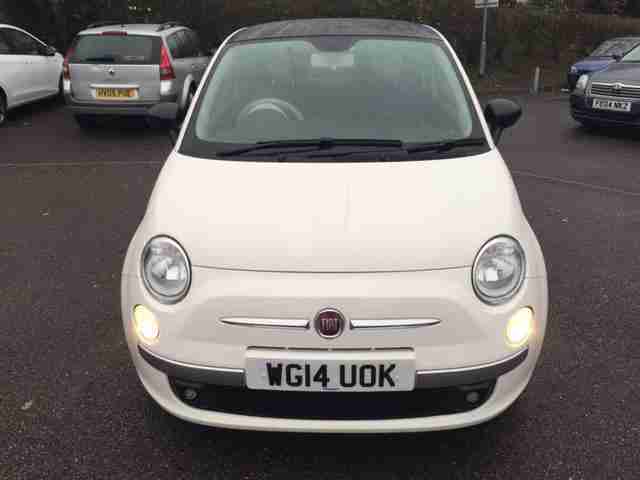 2014 Fiat 500 CULT Petrol white Manual