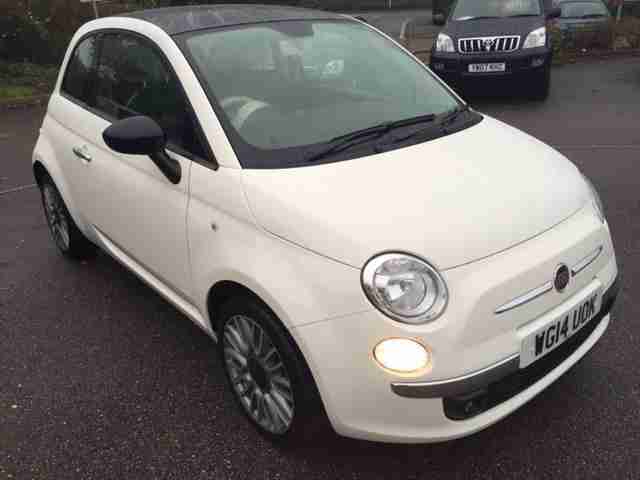 2014 Fiat 500 CULT Petrol white Manual