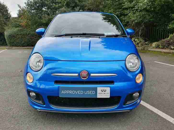 2014 Fiat 500 Fiat 500 0.9 TwinAir S 3dr Petrol blue Manual