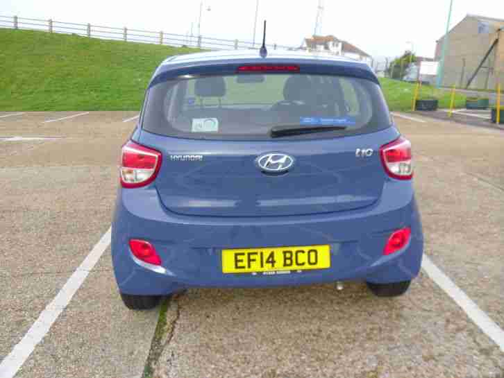 2014 HYUNDAI i10 BLUE 1.0 PREMIUM PETROL MANUAL 5 DOOR 2400 MILES