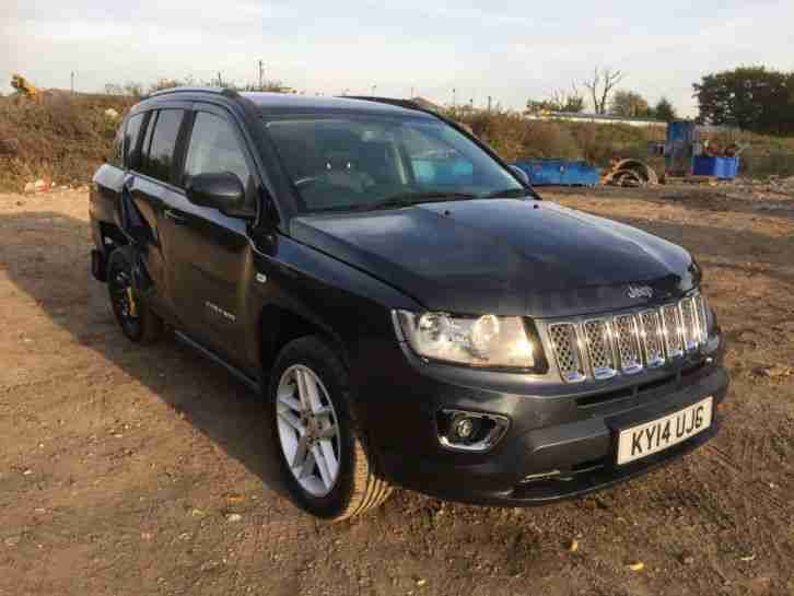 2014 JEEP COMPASS LIMITED CRD GREY 4x4 Cat D Only 8000 Miles Salvage Damaged