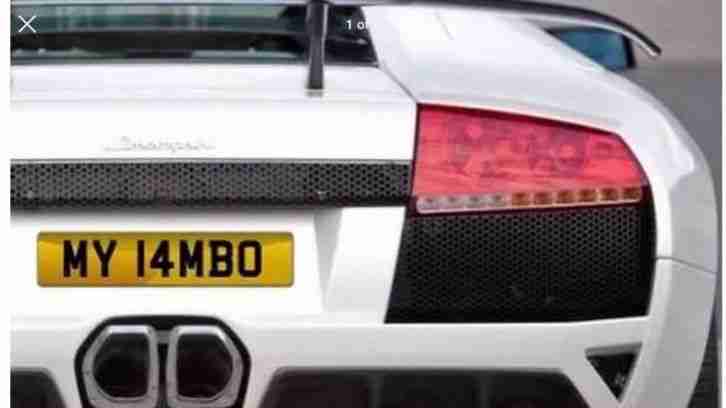 2014 LAMBORGHINI HURACAN/GALLARDO/AVENTADOR PERSONAL PLATE MY LAMBO MY14MBO