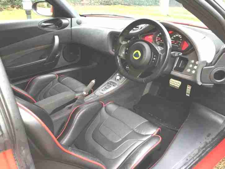 2014 LOTUS EVORA S 3.5 IPS SPORTS RACER IN RED WITH BLACK 8500 MILES FLSH