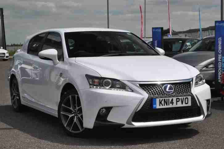 2014 Lexus CT 1.8 F-Sport PETROL/ELECTRIC white CVT