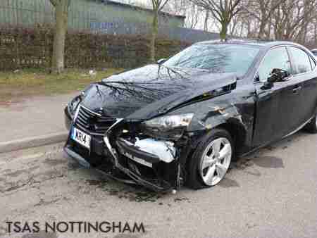 2014 Lexus IS 300h 2.5 SE E- CVT 181 Hybrid Black Damaged Salvage