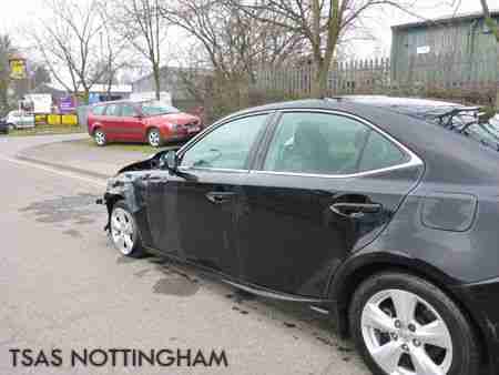 2014 Lexus IS 300h 2.5 SE E- CVT 181 Hybrid Black Damaged Salvage