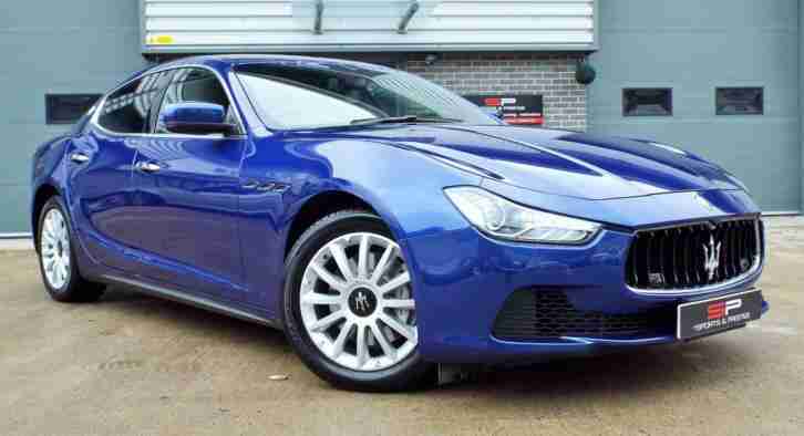 2014 Maserati Ghibli 3.0TD Auto Blu Emozione Metallic with Nero Cuoio leather