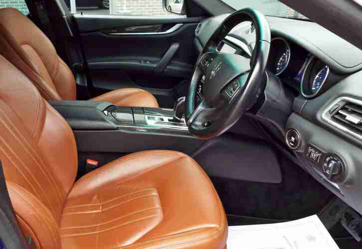 2014 Maserati Ghibli 3.0TD Auto Blu Emozione Metallic with Nero / Cuoio leather
