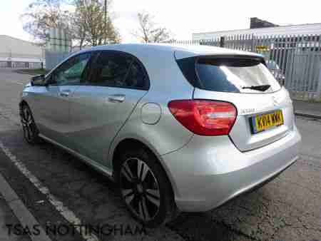 2014 Mercedes-Benz A180 Sport CDI Auto 7G-DCT Silver Damaged Salvage
