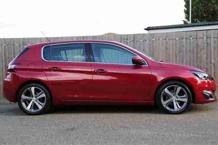 2014 Peugeot 308 1.6 E-HDi 115 Allure 5dr Diesel red Manual