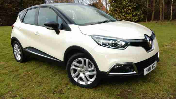 2014 RENAULT CAPTUR DCi 90 D-QUE MEDIA NAV 7K STOP START CREAM BLACK