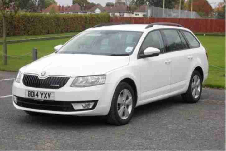 2014 Skoda Octavia 1.6 TDI CR GreenLine III Diesel White Manual