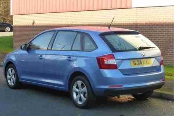 2014 Skoda Rapid 1.2 TSI (86ps) SE Spaceback 5-Dr Blue