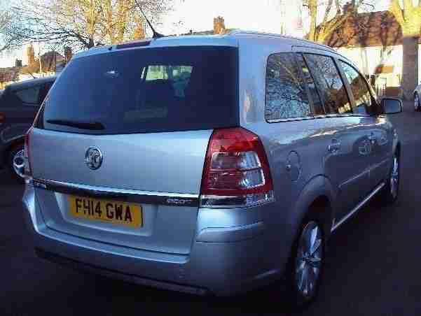 2014 VAUXHALL ZAFIRA 1.7 DESIGN CDTI 110 6SP SAT NAV 7 SEATS