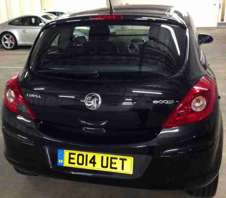 2014 Vauxhall Corsa Sting Ecoflex 1.0 Black 3 Door Hatchback 4,195 miles