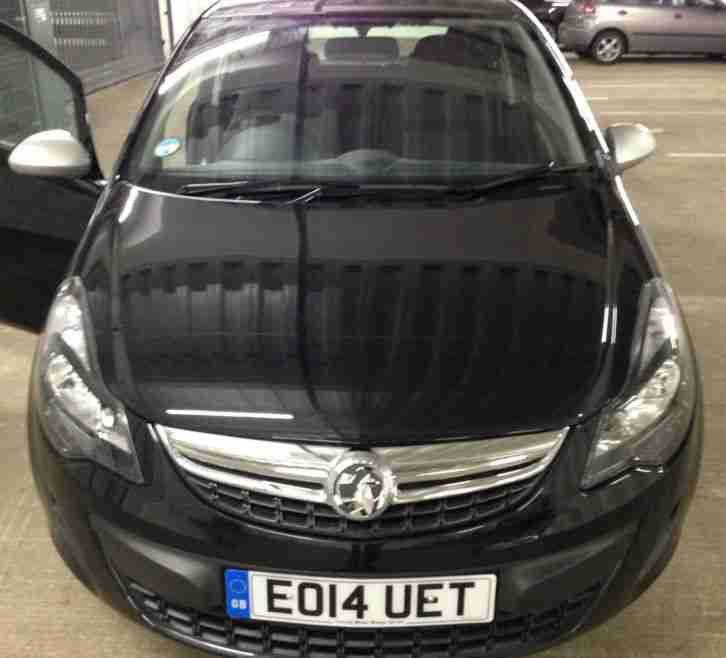 2014 Vauxhall Corsa Sting Ecoflex 1.0 Black 3 Door Hatchback 4,195 miles