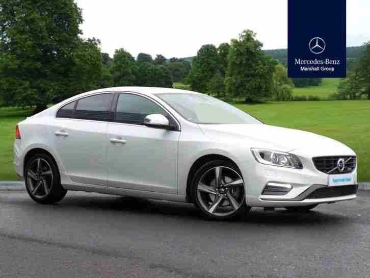 2014 Volvo S60 2.0 D4 [181] R-Design Lux Nav 8 Speed Auto Diesel White Automati