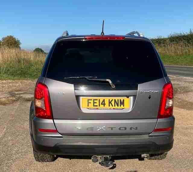2014 SSANGYONG REXTON E-X 2.0Di 4WD DIESEL 5 DOOR GREY 78k LEATHER TOWBAR