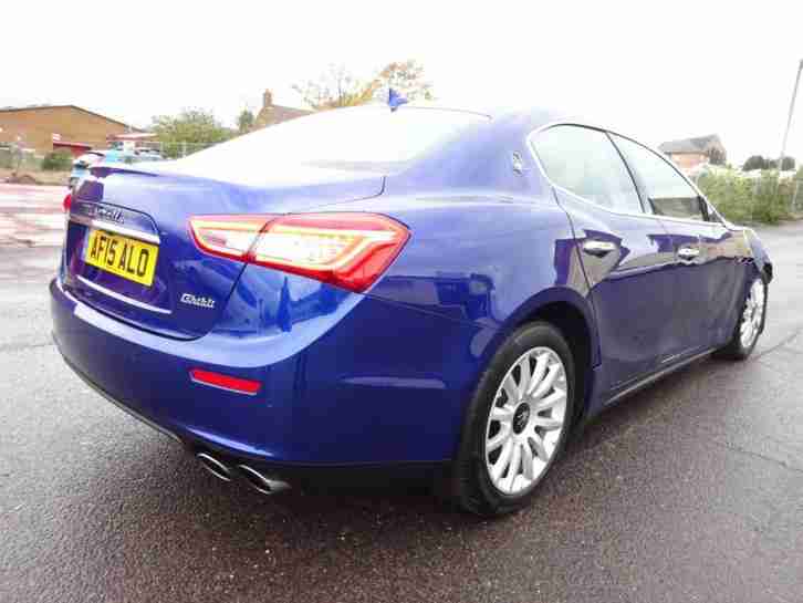 2015 15 REG MASERATI GHIBLI 3.0 V6 AUTO NEW SHAPE CAT-D LIGHT DAMAGED SALVAGE