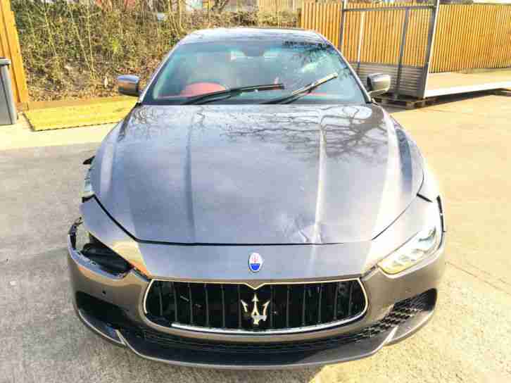 2015 15 REG MASERATI GHIBLI 3.0TDi DV6 AUTO NEWSHAPE DAMAGED REPAIRABLE SALVAGE