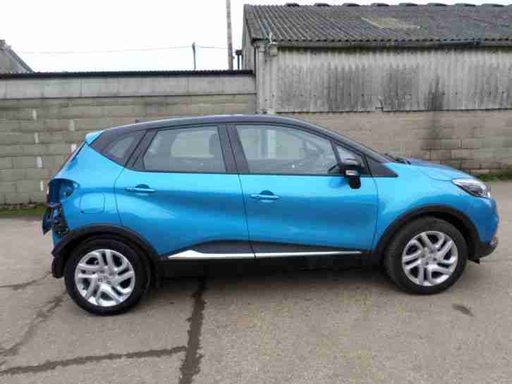 2015"15" RENAULT CAPTUR D-QUE M-NAV NRG TC BLUE/BLACK DAMAGED SALVAGE