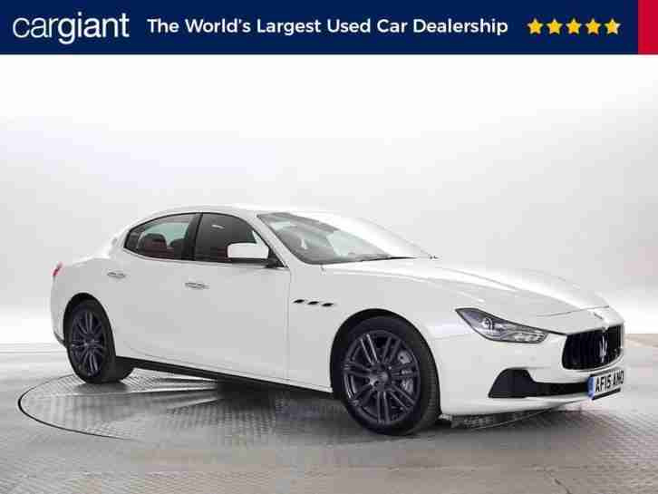 2015 (15 Reg) Maserati Ghibli 3.0 V6 D White DIESEL AUTOMATIC