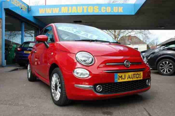 2015 65 FIAT 500 1.2 LOUNGE 69 BHP PASODOBLE RED 1 OWNER VERY LOW MILES