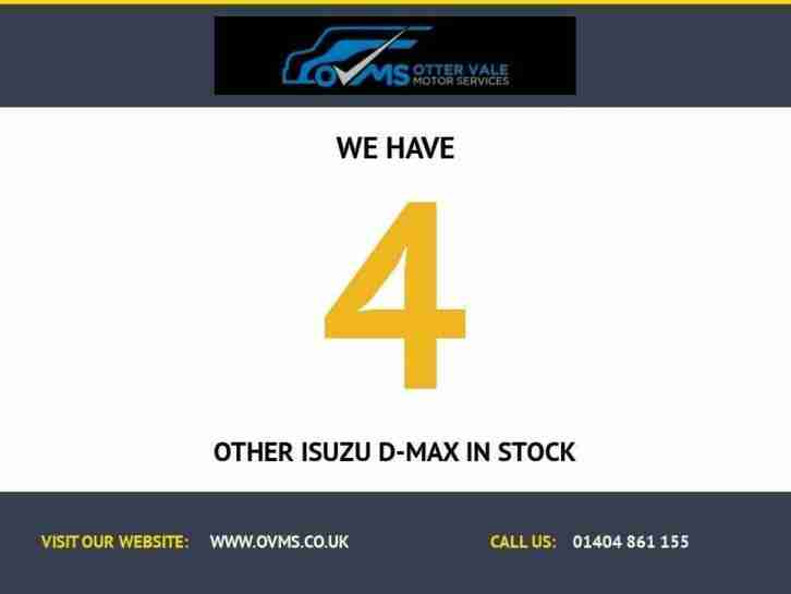 2015 65 ISUZU D-MAX 2.5 TD UTAH VISION DCB 1D 164 BHP DIESEL