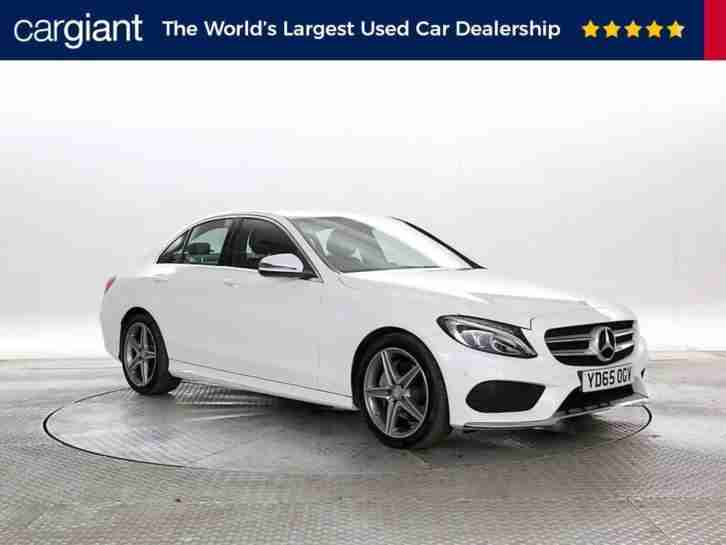 2015 (65 Reg) Mercedes C200 2.0 CDi AMG Line White PETROL AUTOMATIC